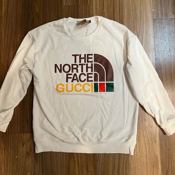 Tops | Tnf X Gucci Dupe Sweatshirt Size Medium | Poshmark